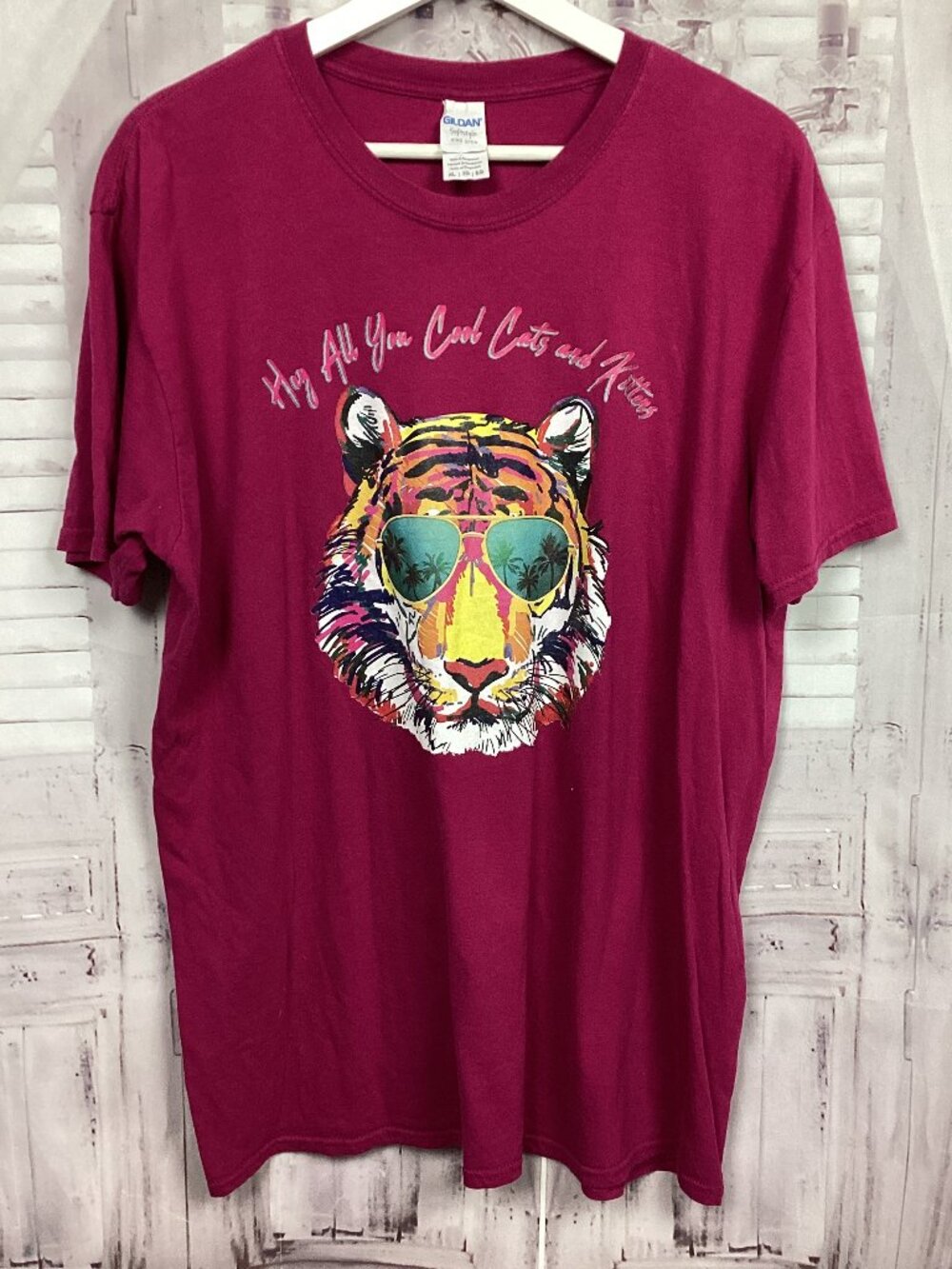 Hey all you cool cats and kittens Tiger King T-shirt XL